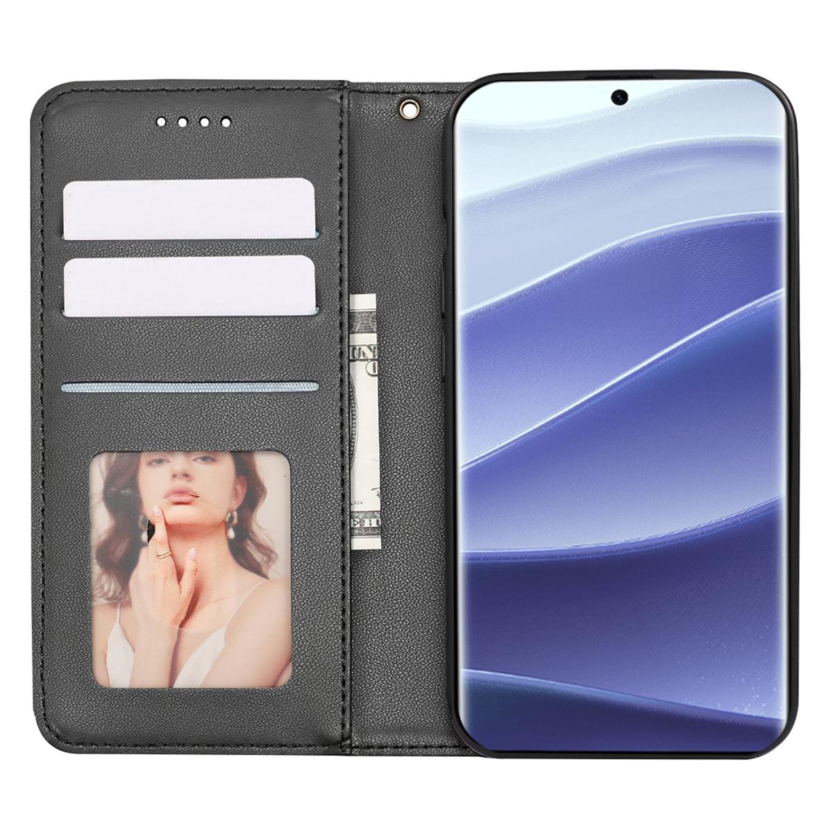 

Для Xiaomi Redmi Note 14 Pro 4G Гаманець Чохол для телефону Сильний магнітний Клітчастий візерунок Тиснена шкіряна відкидна кришка Green