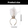 Practical Feathered Hair Accessory with Stylish Rhinestones Portable for Fashionable Females Daily Use Casual Wear