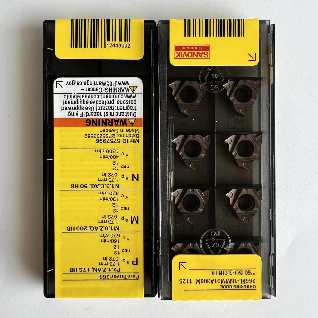 Original Sandvik / 266RL-16MM01A300M 1125  /Carbide CNC Blade 10 PCS