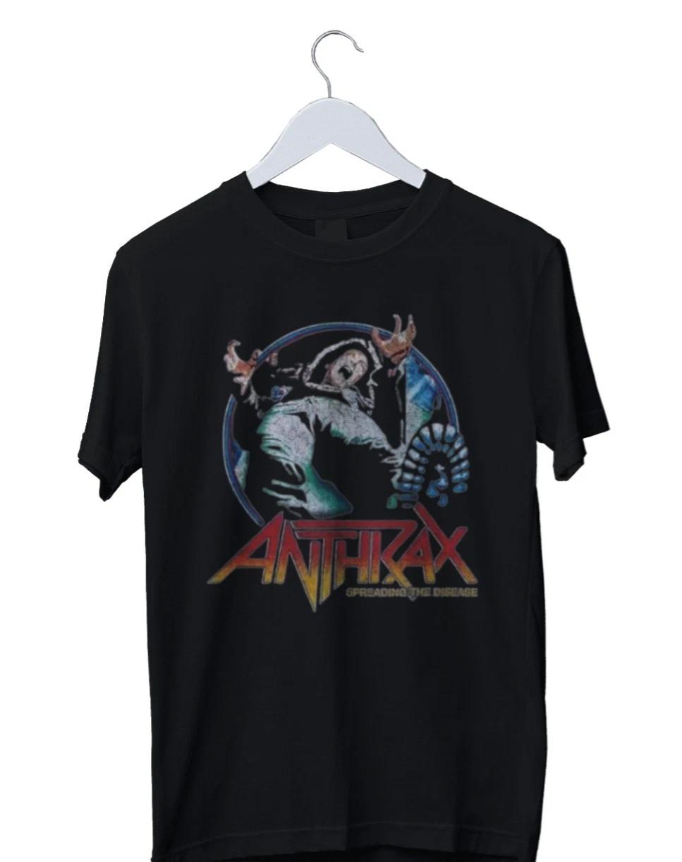 Unisex Adult Casual Graphic Anthrax Design Graphic Print T-Shirt Me... S
