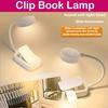 3 Colors Adjustable Reading Light Eye Protection Battery-Powered/USB Charging Book Light Portable Mini Book Night Light Travel