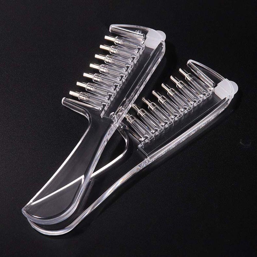 Hair Care Mini Portable Head Applicator Anti-Frizz Massage Guide Liquid Comb Women