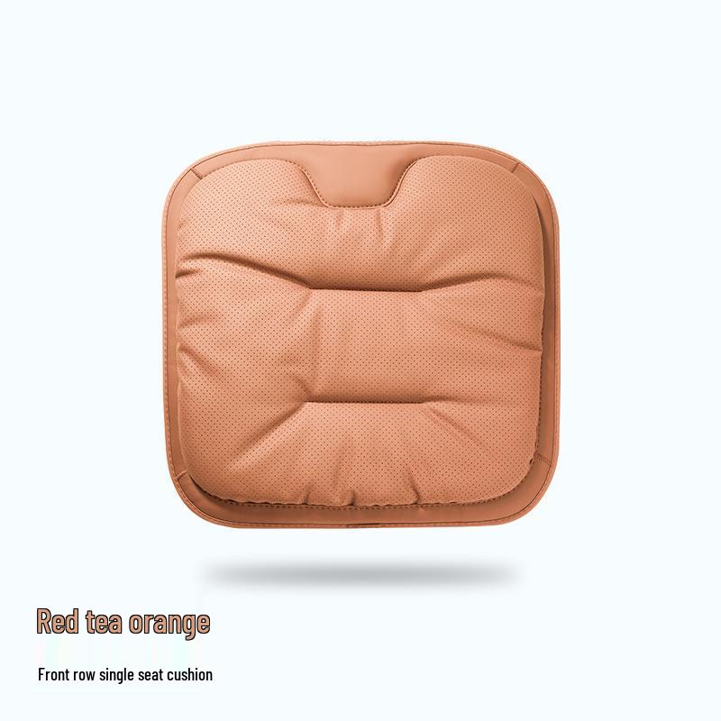 Nappa Leather Cooling Car Seat Cushion – Customizable, Non-Slip, Breathable, High-End, Four-Season Ventilation