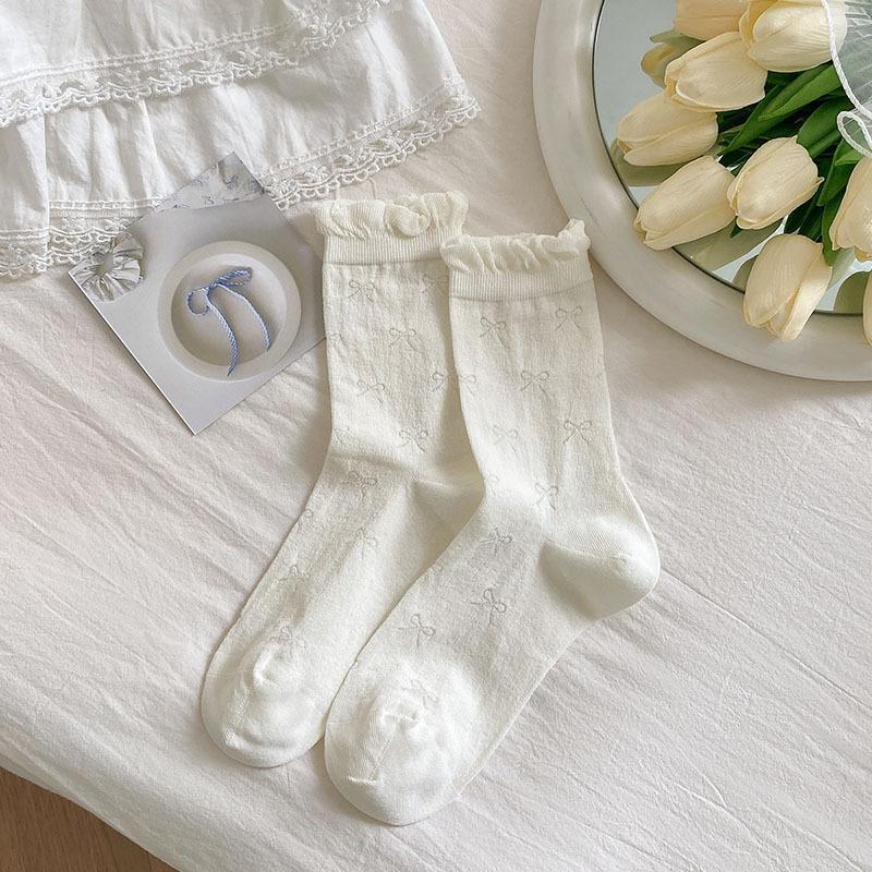 Solid Color Short Socks Women Japanese Fashion Black White Gray Low Cut Ankle Socks Lolita Sweet Girls Cute Lace Ruffle Socks
