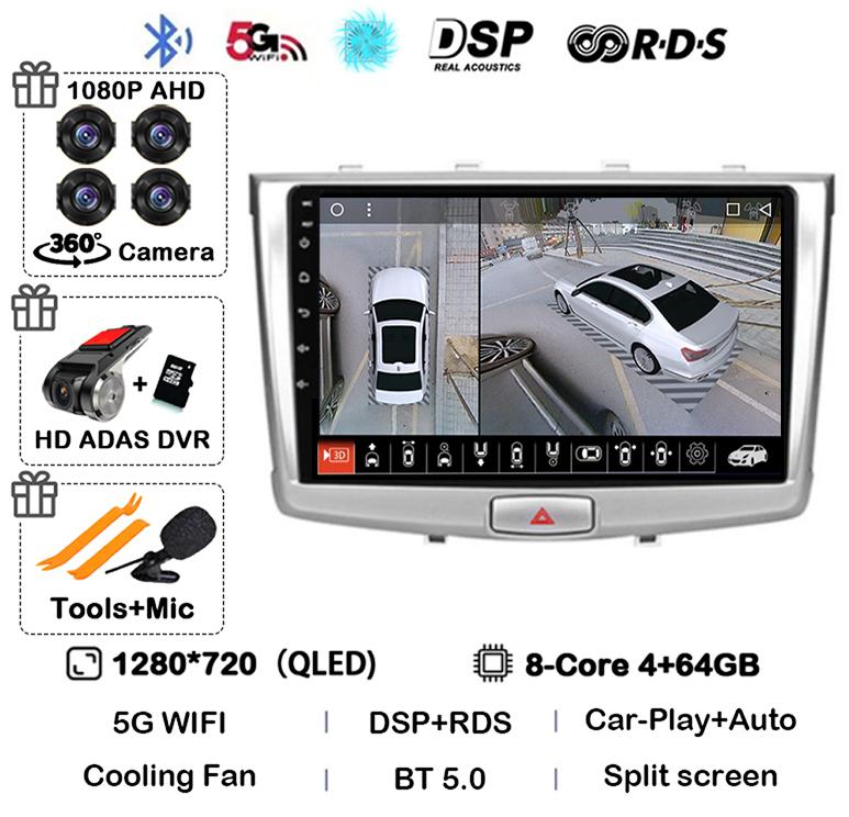 Android 14 Carplay Auto WIFI+4G For GREAT WALL Hover Haval H6 2016 2017 2018 Car Radio Multimedia Player Navigation Stereo GPS