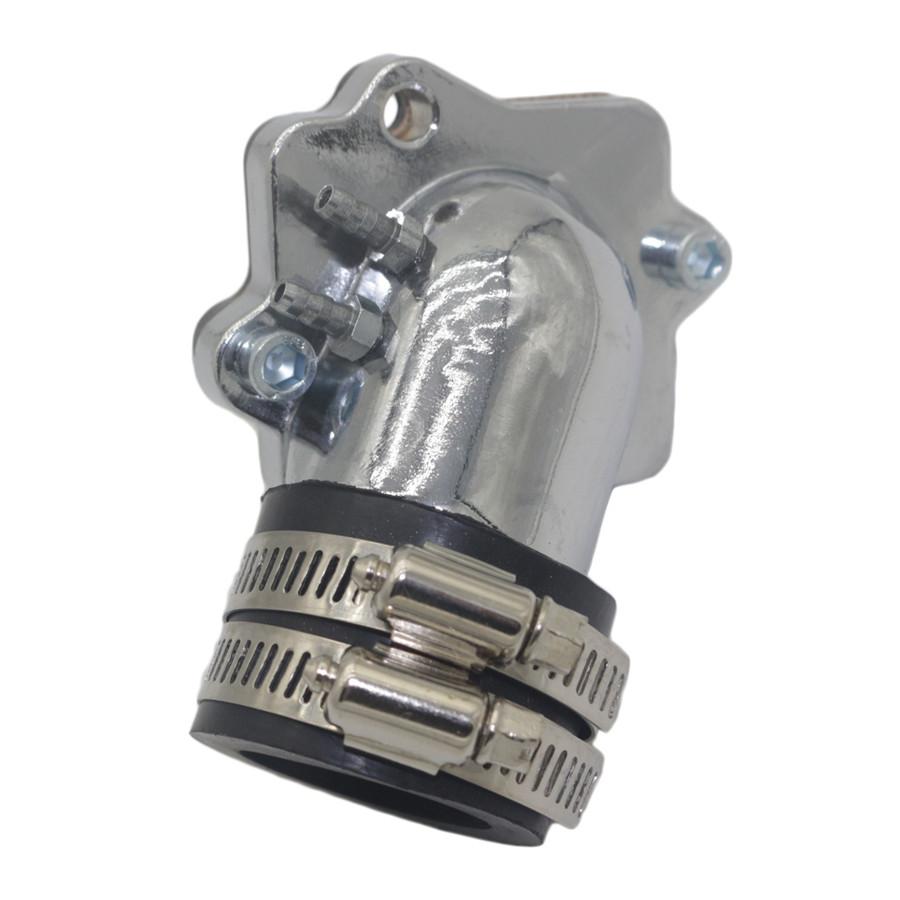 1x Suction Pipe Intake Manifold With Reed Valve For 2 Stroke Yamaha Jog Vino Scooter
