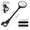 2 Pièces Longs Miroirs Rétroviseurs de Guidon de Vélo 360 Degrés Vélo de Montagne Vélo de Route Moto Flexible Tuyau Miroir Rétroviseur Réglable