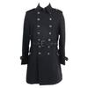 BLACK LABEL CRESTBRIDGE 51B40-210-09 LIMITED COLLECTION Black Cashmere Blend Belted Napoleon Coat coat L blackUsed