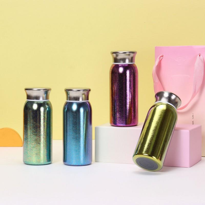 Mini Titanium Vacuum Insulated Travel Mug Women Portable Pocket Cup 200ml Lightweight Luxury Gift Box
