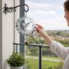 Talos Reflective Flower Wind Spinners, Outdoor Garden Decor, Sparkly Spinner with Bird Pendant, Metal Chimes Gifts for Patio Balcony Yard