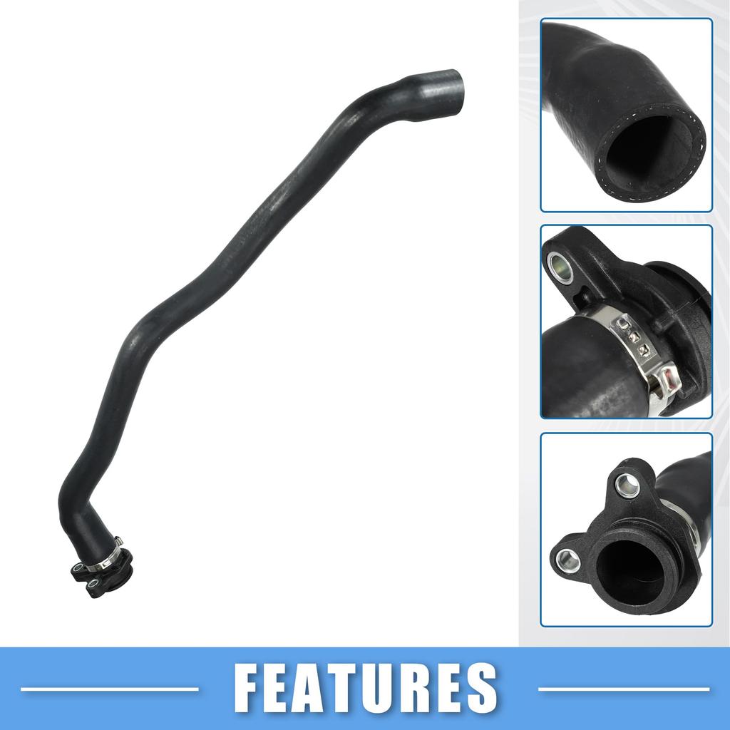 ABSOPRO Engine Coolant Hose for BMW X5 XDrive35i L6 Gas Part Number Black 3.0L - Engine, 11537585023, Rubber,
