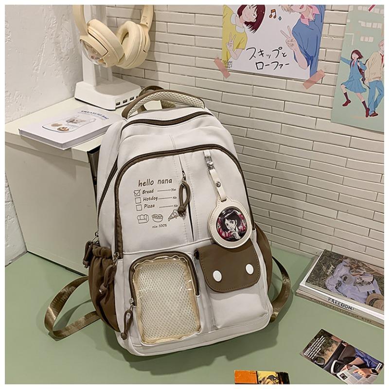 

Милый рюкзак для девочки, школьный рюкзак для ученика старшей школы, японский, повседневный, универсальный, для путешествий, контрастный цвет, большая вместимость, рюкзак для пары .