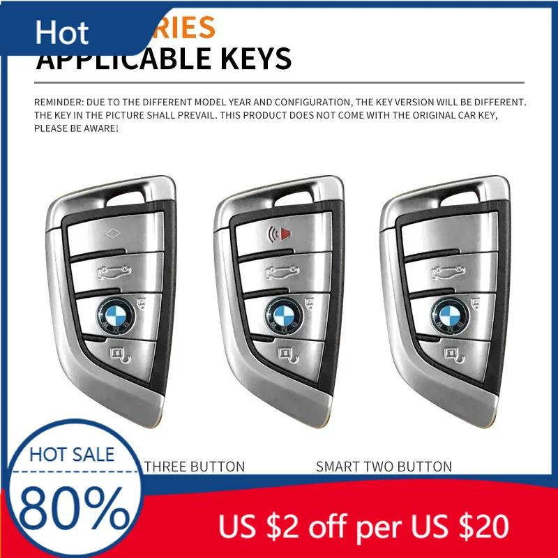2025 Leather Car Remote Key Case Cover Shell Fob For BMW X1 X3 X5 X6 X7 1 3 5 6 7 Series G20 G30 G11 F15 F16 G01 G02 F48 Key