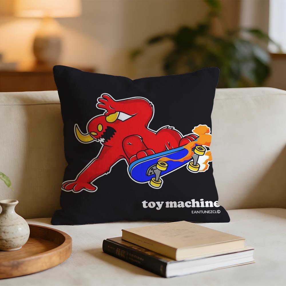 TToy MMachineS SSkateS Cushion Cover Short plush pillowcase for bed sofa carwashable