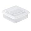 3PCS PP Sliced Cheese Container Flip Lid Cheese Food Container Cheese Storage Box  For Refrigerator