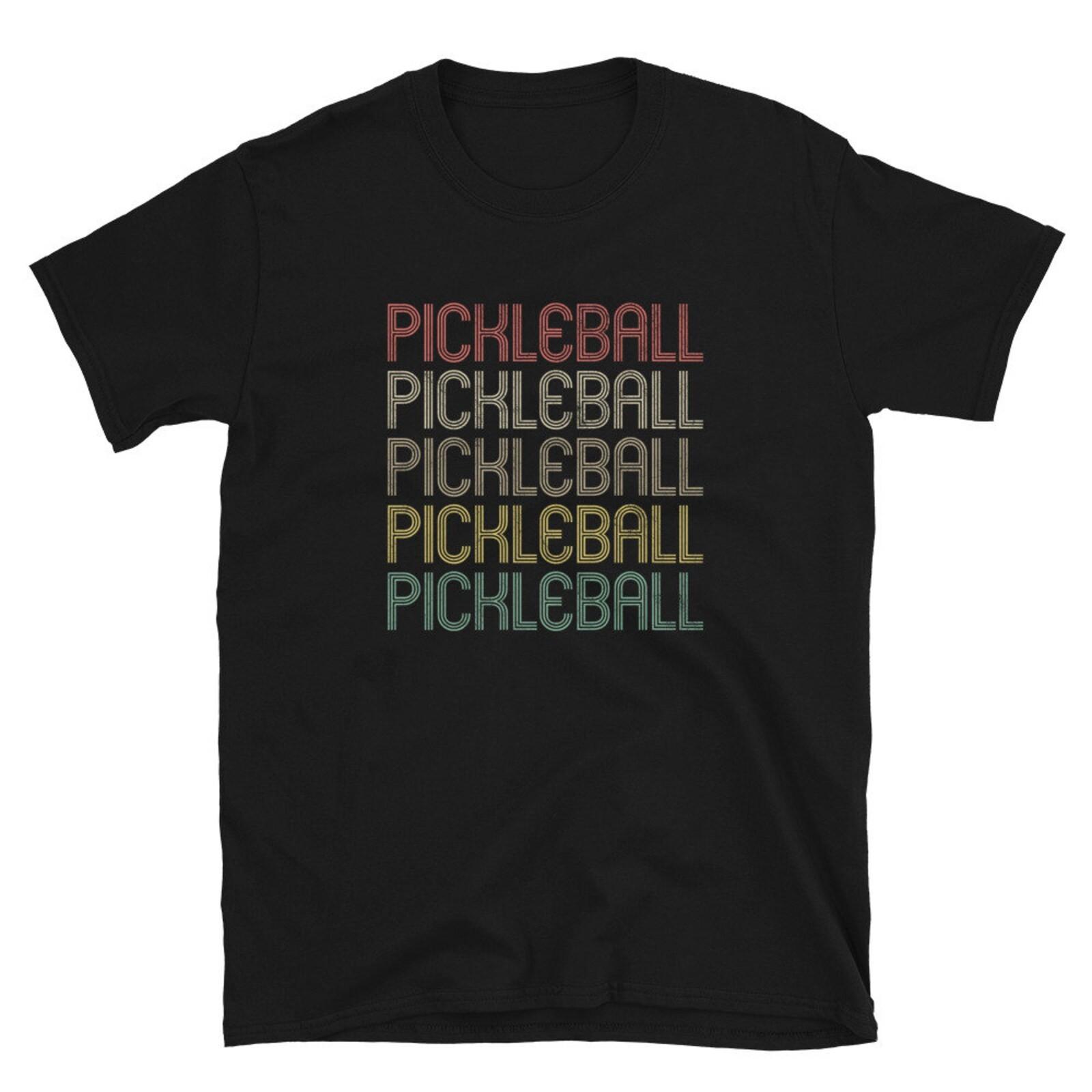 Retro Style Pickleball Unisex Shirt Gift #32 S
