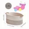 Large Woven Cotton Storage Basket for Toys, Snacks, Underwear, Socks, and Clothes