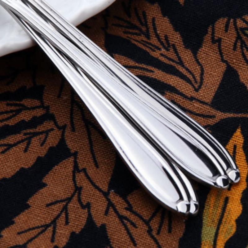 Creative Flower Spoon Stainless Steel Tableware Spoon Dessert Spoon Milk Tea Coffee Spoon
