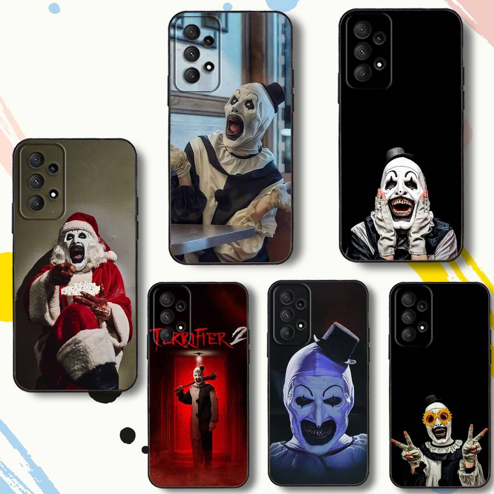 Halloween A-Art the C-Clown Phone Case For Samsung Galaxy A 80,72,73,91,53,22,51,52,5G,Plus,J,Note Soft Black Cover