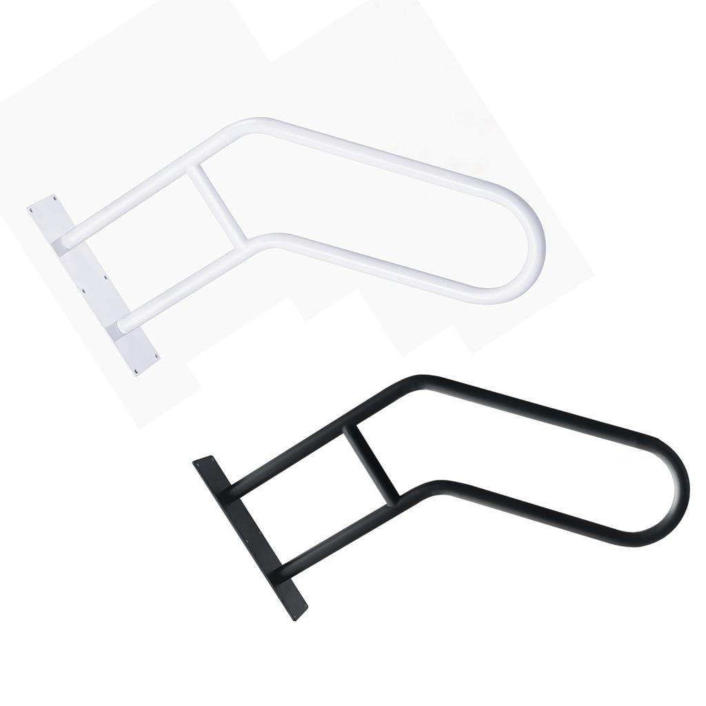 Outdoor Steps Handrails 1-3 Step Exterior Porch Stair U Shaped Wall Mount Safety Grab Bars for Elder