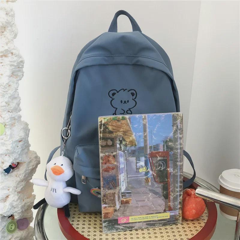 Trendy 2023 Junior High School Girl's Backpack - Simple and Stylish, Perfect for Middle Schoolers