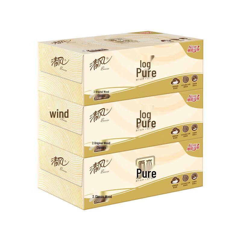 Qingfeng Original Wood Facial Tissues