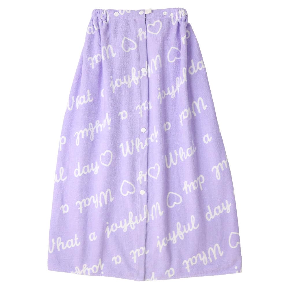 Wrap Towel 80cm Cotton with Name Tag Pool Towel Bath Towel Lavender 80x120cm [SANTOWA] 100%