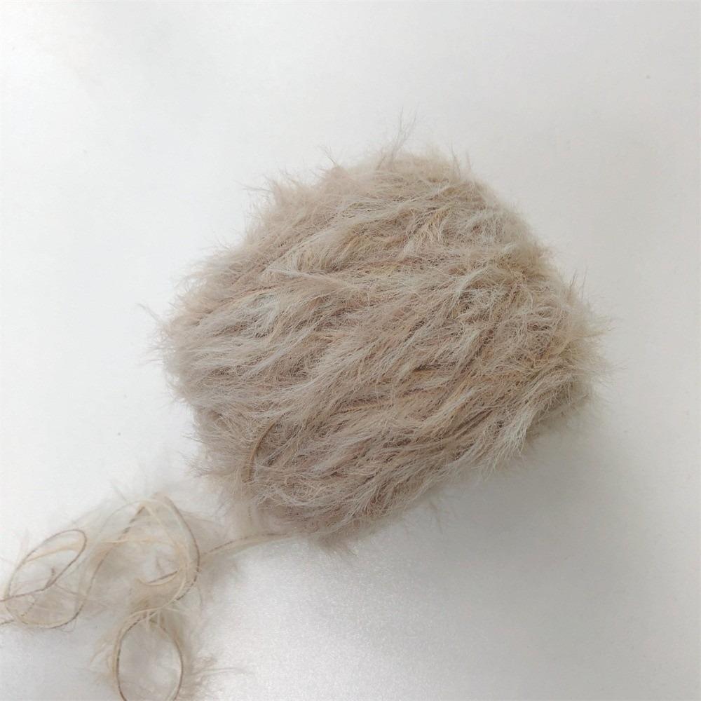 Hand-mixed Mink Fleece Yarn Long Hair Imitation Mink Yarn Soft Fine Wool Yarn For Hand Crochet