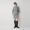 ELLE French Removable Plaid Fashion Design Hooded Casual Loose Sweatshirt Dress Women dresses EL53083
