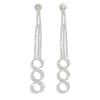 Inlaid Rhinestone Tassel Night Cold Light Luxury Luxury Gorgeous Women'S Earrings Bride Earrings