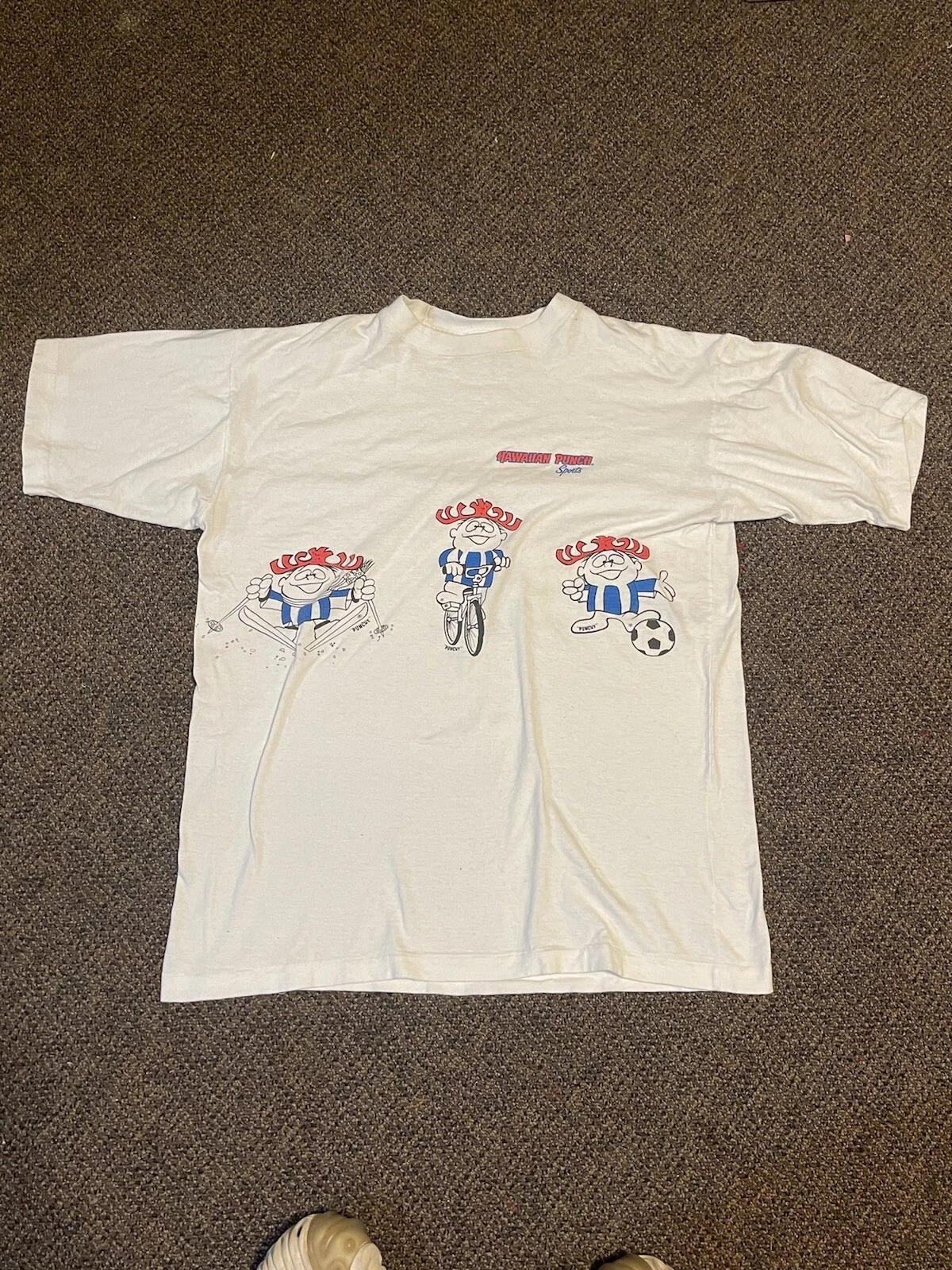 

Vintage Hawaiian Punch Promo T Shirt Size M Snack Tee Wrap Around Y2K AOP 4XL