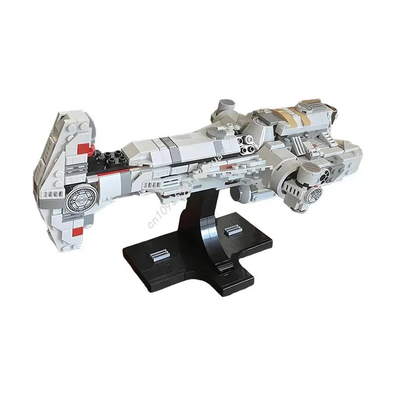 681PCS Starship Series Mid-Scale Hammerhead Corvette Model Moc Building Blocks Spacecraft Brick DIY Set Christmas Gifts Kid Toys