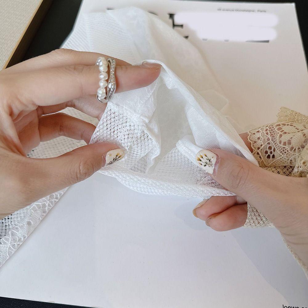 Anti-UV Sunscreen Sleeve UV Insulation Cycling Gloves Cute Lace Ice Silk Sleeves  Driving