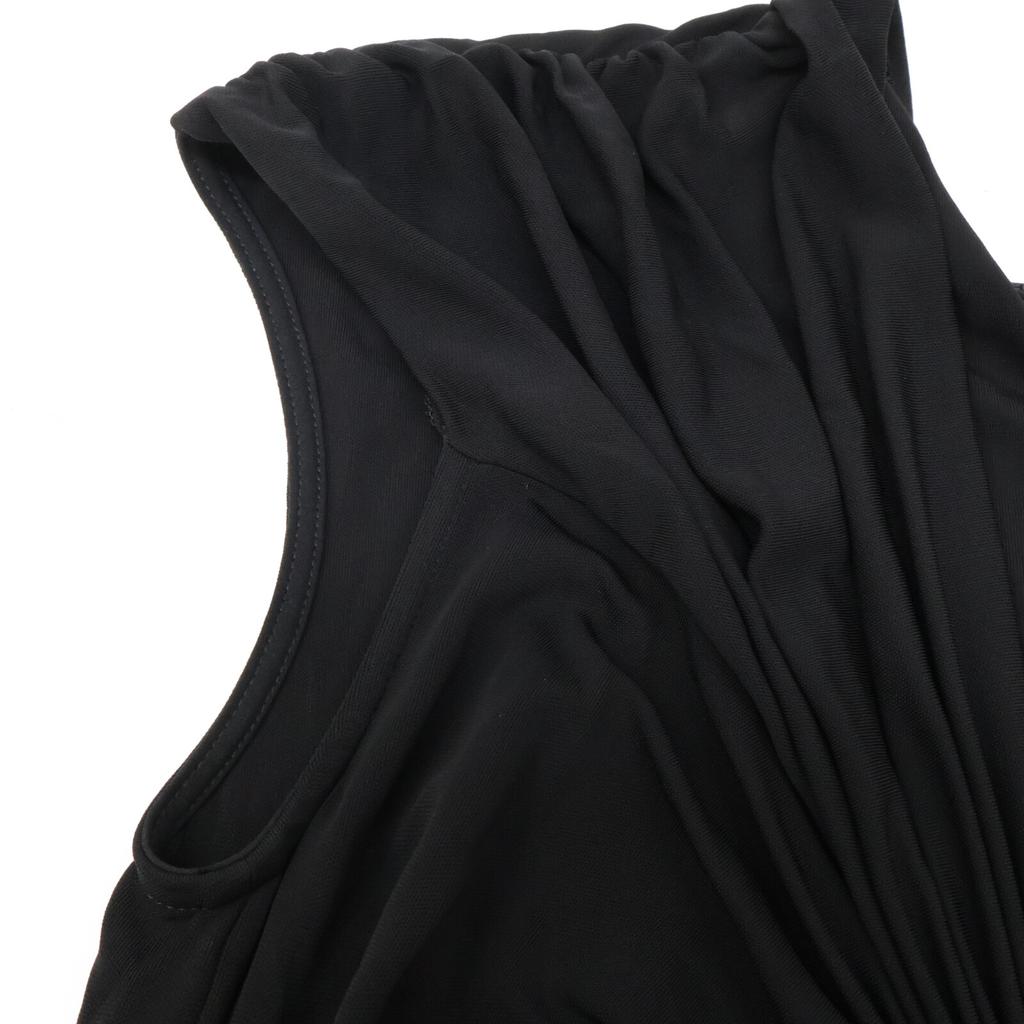 GIORGIO ARMANI 3KAA71 AJZWZ 20 Years Drape Sleeveless Dress dress 40 blackUsed