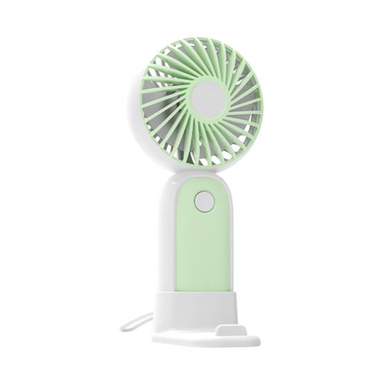 Portable Mini Fan Foldable Handheld Personal Fan 3 Speeds USB Rechargeable Cooling Fan with Detachable Base for Office Travel Home Use