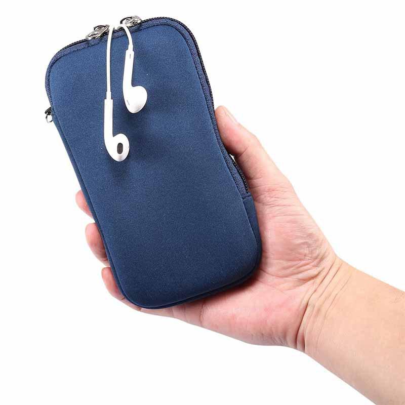 Custodia Universale in Neoprene Custodia Protettiva per Telefono Portatile Impermeabile con Cerniera Custodia per Telefono