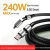 4-in-1 Fast Charging Cable for Apple, Type-C, Huawei, OPPO, Xiaomi, Honor Devices