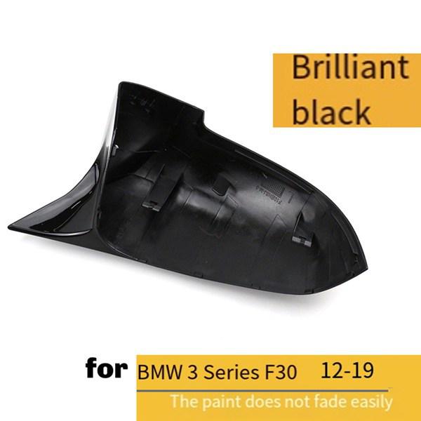 Set Schwarze ABS-Rückspiegelabdeckungen für BMW Modelle 1, 2, 3, 4