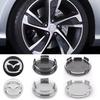 4pcs 56/60mm Car Wheel Center Hub Caps Rim Cover For Mazda 2 3 5 6 323 626 CX3 CX5 CX30 Demio Atenza Axela MX3 MX5 RX8 Accessory