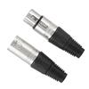 5 Pair of 3 Core Balance Plug Audio Socket for Power Microphone Connector