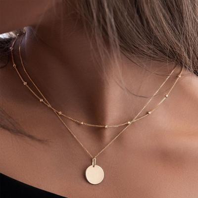 Nový šperk niche design slitinový přívěsek dámský všestranný řetízek na klíční kost trend