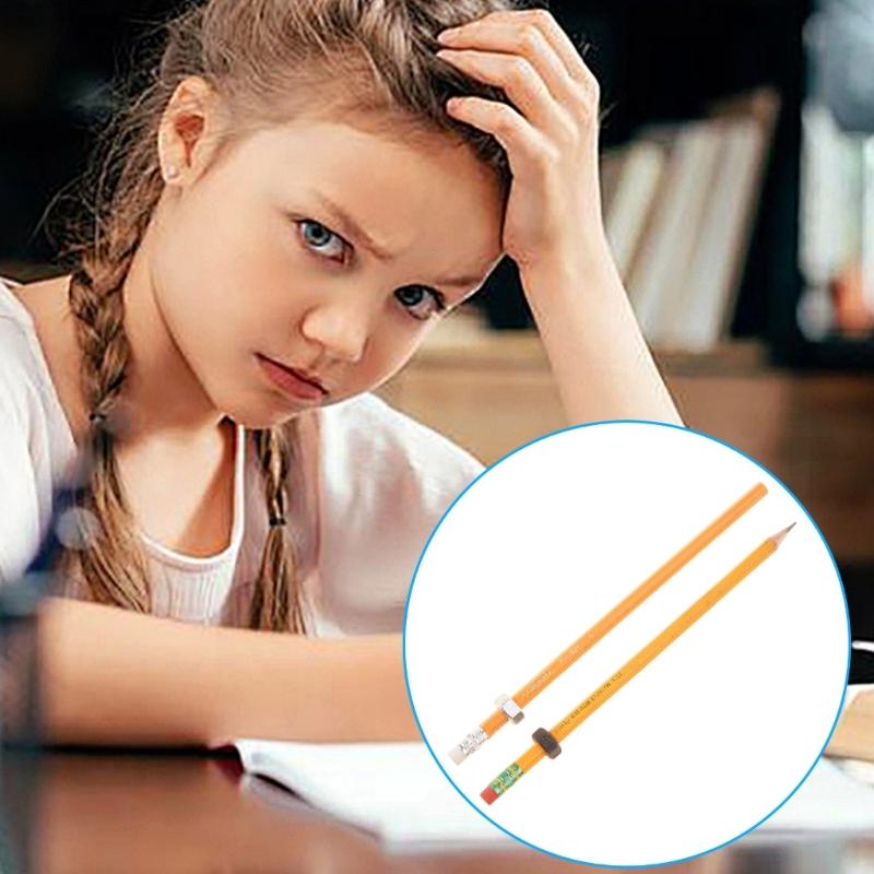 Quiet Focusing Aid Wooden Threaded Pencil With Rotating Nut Stress Relief Sensory Toy For Students Homework Writing Tool