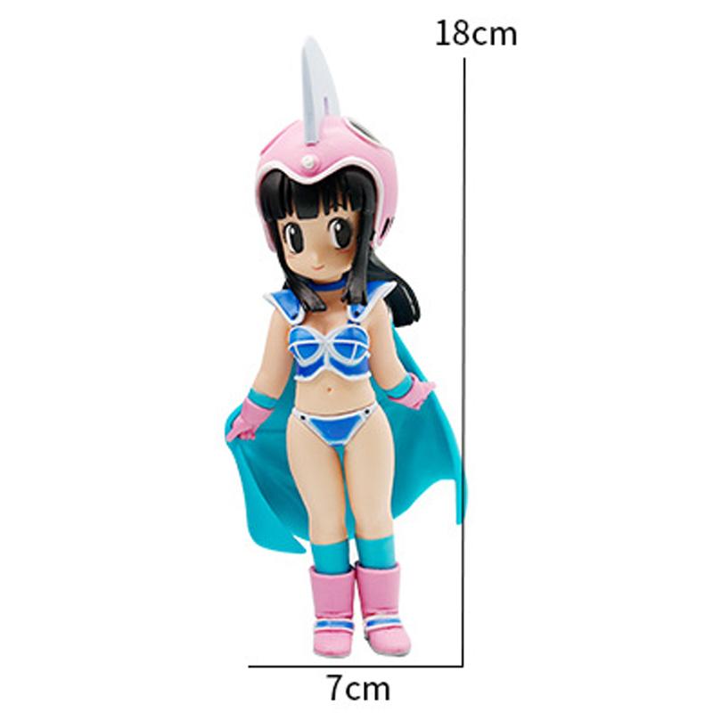 6Pcs/Style  Super Anime Figure Son Goku/Krillin/Bulma Action Figure Pvc Collection Decoration Model Doll Toys Gifts
