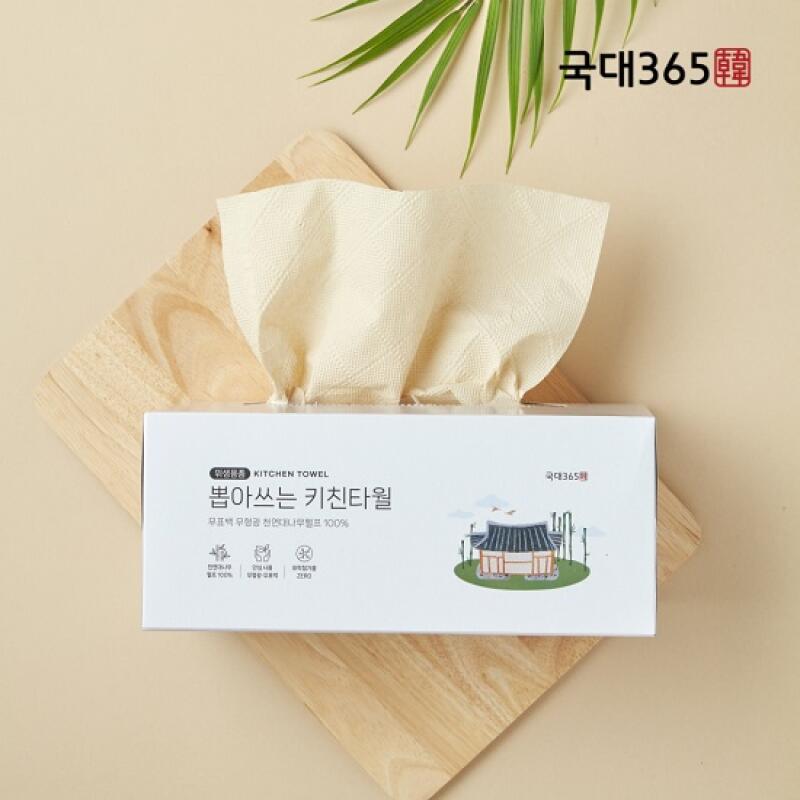 

[1+1] National University 365 Pick-up Bamboo Kitchen Towel 100 Sheets x 18 Kukdae 365 Bamboo Kitchen Towel 100 Sheets 9+9