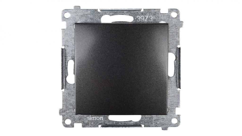 Simon 54 Single Pole Switch Anthracite Dw1A.01/48