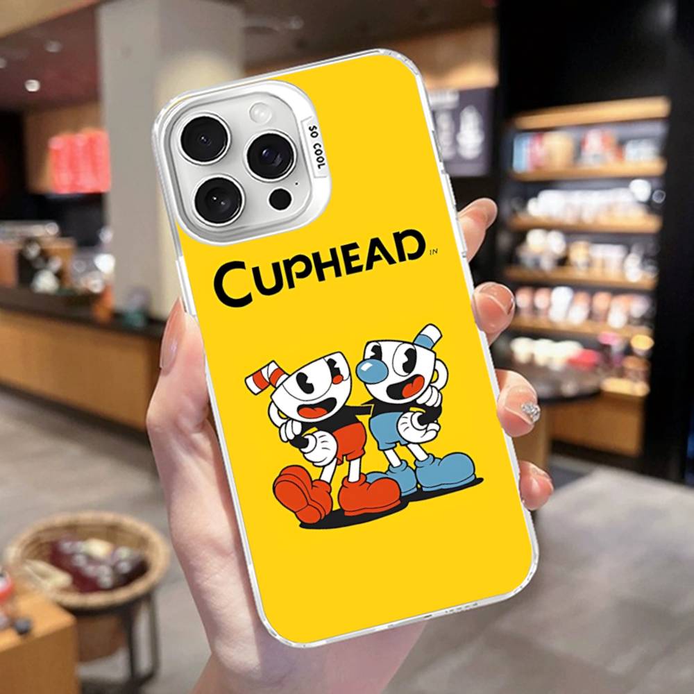 Comedy Animation C-Cuphead Cartoon Phone Case For IPhone 17 16 15 14 13 Pro 12 11 Pro Max PLUS Color Back Cover