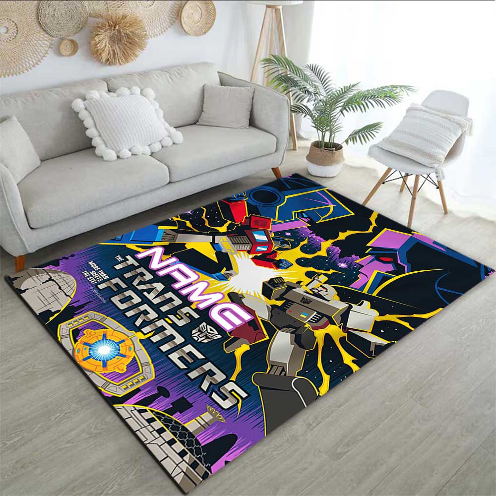 Transformers Fans (26) Customize your name rug, office chair cushion, home bedroom living room gift.