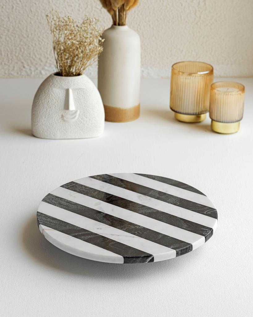 Marble Lazy Susan: Chic Centrepiece, Marble Organiser
