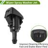 Windshield Washer Nozzle for Mitsubishi Eclipse 2006-2012 Black Front Windshield Spray Nozzles Wiper Spray Washer Jet Plastic 1 Set