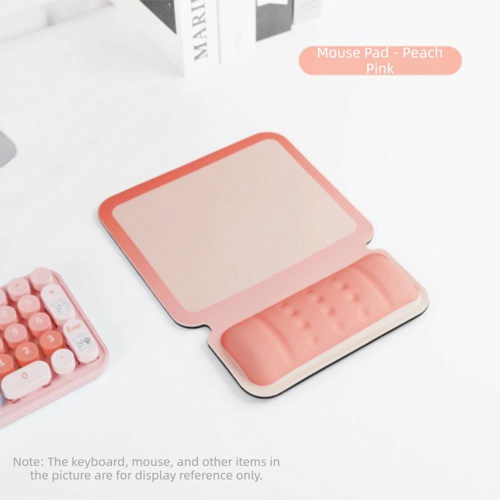 Soft Wrist Support Pad Non-Slip Base Mouse Pad Breathable Keyboard Wrist Support Desktop